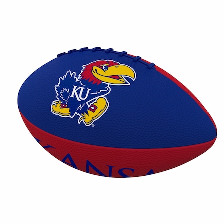 Logo Brands Kansas Pinwheel Junior Size Rubber Football 157-93JR-2